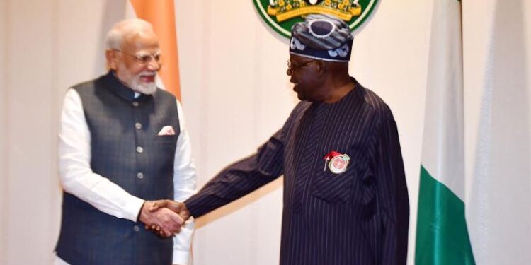 TINUBU CONFERS NATIONAL HONOUR OF GCON ON INDIAN PM MODI