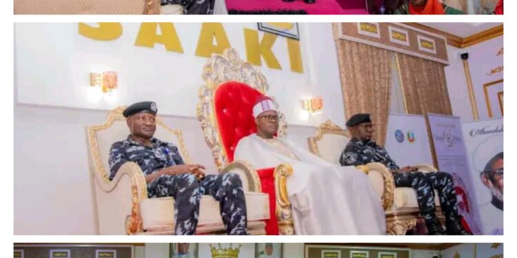 ASSISTANT INSPECTOR GENERAL OF POLICE ZONE 8 AND THE NEW COMMISSIONER OF POLICE, KOGI STATE COMMAND, PAY HOMAGE TO HIS ROYAL MAJESTY OHINOYI EBIRA ALH. (DR.) AHMED TIJANI MUHAMMED ANAJE