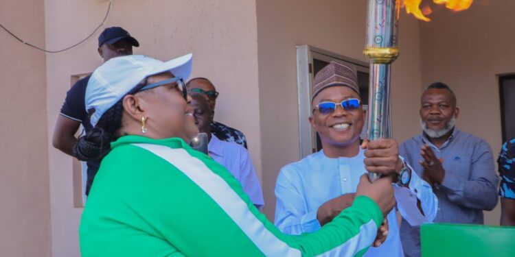 OGUN2025: GOV ODODO RECEIVES TORCH OF UNITY AHEAD OF 22ND NATIONAL SPORTS FESTIVAL