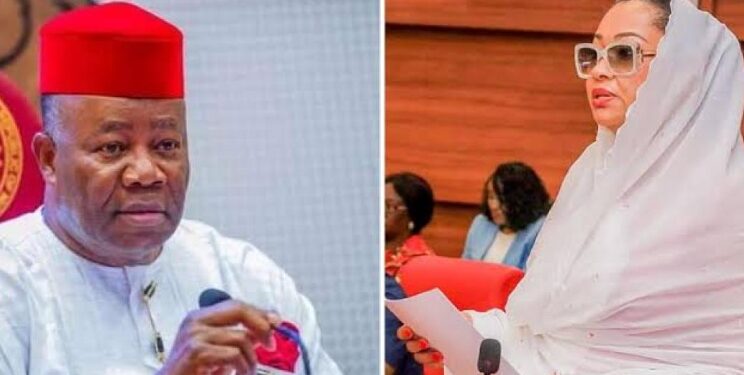 TREAT MY WIFE WITH RESPECT, NATASHA’S HUSBAND TELLS AKPABIO
