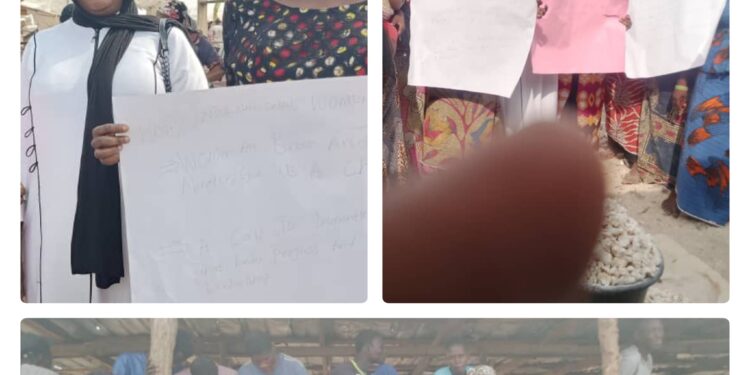 International Women’s Day: SWS Kogi State Chapter Takes Sensitization To The Market Place.