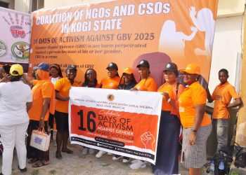 A COALITION OF NGOS AND CSOS IN KOGI STATE ORGANIZE A SENSITISATION ROAD WALK TO MARK THE 16 DAYS OF ACTIVISM AGAINST GENDER‑BASED VIOLENCE (GBV) IN 2025