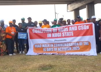 COALITION OF NGOS AND CSOS IN KOGI STATE HOLDS SENSITIZATION ROAD WALK TO MARK 2025 16 DAYS OF ACTIVISM