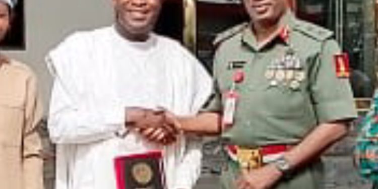THE CHIEF OF ARMY STAFF, LT. GEN. WAIDI SHAIBU COMMENDS CONFLUENCE TRUST NEWSPAPER PUBLISHER, ASSURES MEDIA COLLABORATION